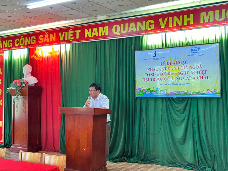 Khai mạc đánh giá ngoài cơ sở giáo dục nghề nghiệp tại Trường Trung cấp Á Châu 5 AC Nguyen Duy Dung