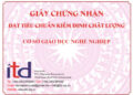 Giấy chứng nhận đạt tiêu chuẩn kiểm định chất lượng cơ sở giáo dục nghề nghiệp – Trường Cao đẳng Việt Nam - Hàn Quốc Thành phố Hà Nội 16 Báo cáo kết quả đánh giá ngoài chương trình đào tạo nghề Quản trị kinh doanh – Trường Cao đẳng Công nghệ Thành Phố Hồ Chí Minh