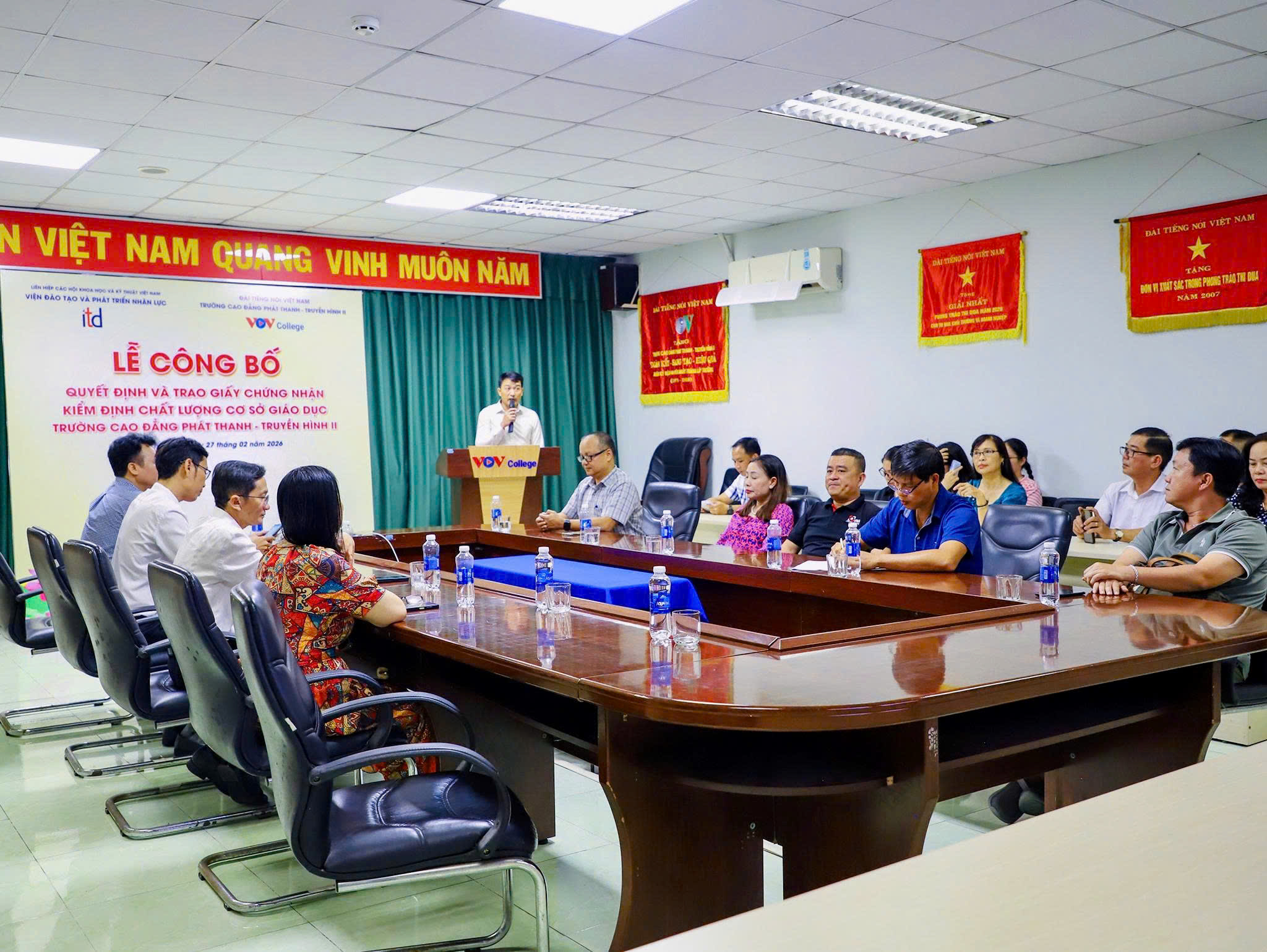 Trường Cao đẳng Phát thanh-Truyền hình II: ĐẠT CHUẤN KIỂM ĐỊNH CHẤT LƯỢNG CƠ SỞ GIÁO DỤC NGHỀ NGHIỆP 4 Anh quang canh chung